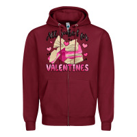 Burgundy all booked for valentines Zipper Hoodie - MaliasSmallBusiness