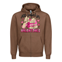 Chestnut all booked for valentines Zipper Hoodie - MaliasSmallBusiness