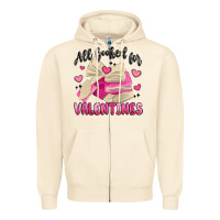 Sandshell all booked for valentines Zipper Hoodie - MaliasSmallBusiness
