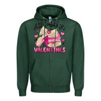 All Booked For Valentines Zipper Hoodie | Teevron