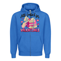 True Royal all booked for valentines Zipper Hoodie - MaliasSmallBusiness