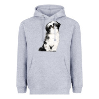 Heather Grey shih tzu dog Heavyweight Hoodie - LillyAllenDesigns