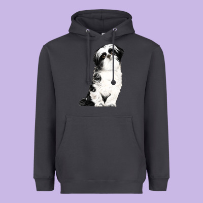 Shih Tzu Dog Heavyweight Hoodie Designed By Lillyallendesigns