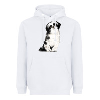 White shih tzu dog Heavyweight Hoodie - LillyAllenDesigns