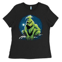 Black Grinch Ladies Tee - Unal Design