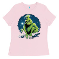 Bubblegum Pink Grinch Ladies Tee - Unal Design
