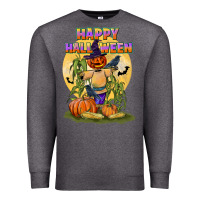 Charcoal Heather happy halloween Premium Sweatshirt - LillyAllenDesigns