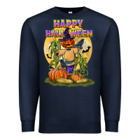 Navy happy halloween Premium Sweatshirt - LillyAllenDesigns
