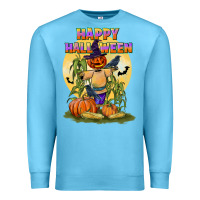 Ocean Blue happy halloween Premium Sweatshirt - LillyAllenDesigns