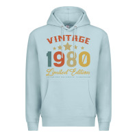 Blue Mist Vintage 1980 Clothes 40 Years Old Retro 40th Birthday Premium Hoodie - Bettercallsaul