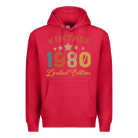 Cardinal Vintage 1980 Clothes 40 Years Old Retro 40th Birthday Premium Hoodie - Bettercallsaul