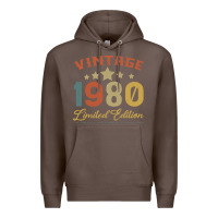 Coffee Vintage 1980 Clothes 40 Years Old Retro 40th Birthday Premium Hoodie - Bettercallsaul