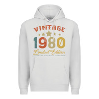 Dove Grey Vintage 1980 Clothes 40 Years Old Retro 40th Birthday Premium Hoodie - Bettercallsaul