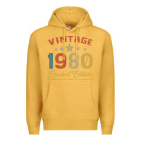 Mustard Vintage 1980 Clothes 40 Years Old Retro 40th Birthday Premium Hoodie - Bettercallsaul