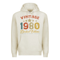 Oatmeal Heather Vintage 1980 Clothes 40 Years Old Retro 40th Birthday Premium Hoodie - Bettercallsaul