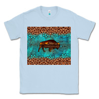Dusty Blue bison leopard gemstone Classic Tee - Artiststas