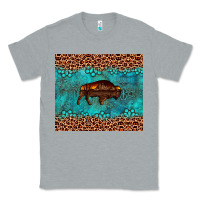 Heather Grey bison leopard gemstone Classic Tee - Artiststas