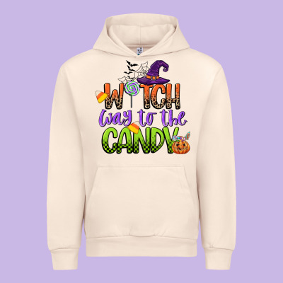 Witch Way To The Candy Urban Hoodie Designed By Cowgirlartshop