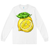 White lemon Long Sleeve Tee - BarkalooDesign