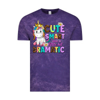 Cloud Purple cute smart and a little bit dramatic unicorn Vintage Tee - AdoDesignShop
