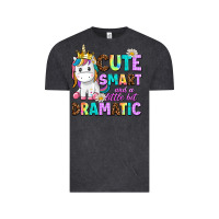 Vintage Black cute smart and a little bit dramatic unicorn Vintage Tee - AdoDesignShop