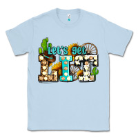 Dusty Blue western lets get lit ado Classic Tee - AdoDesignShop