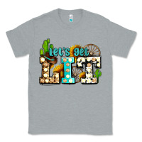 Heather Grey western lets get lit ado Classic Tee - AdoDesignShop