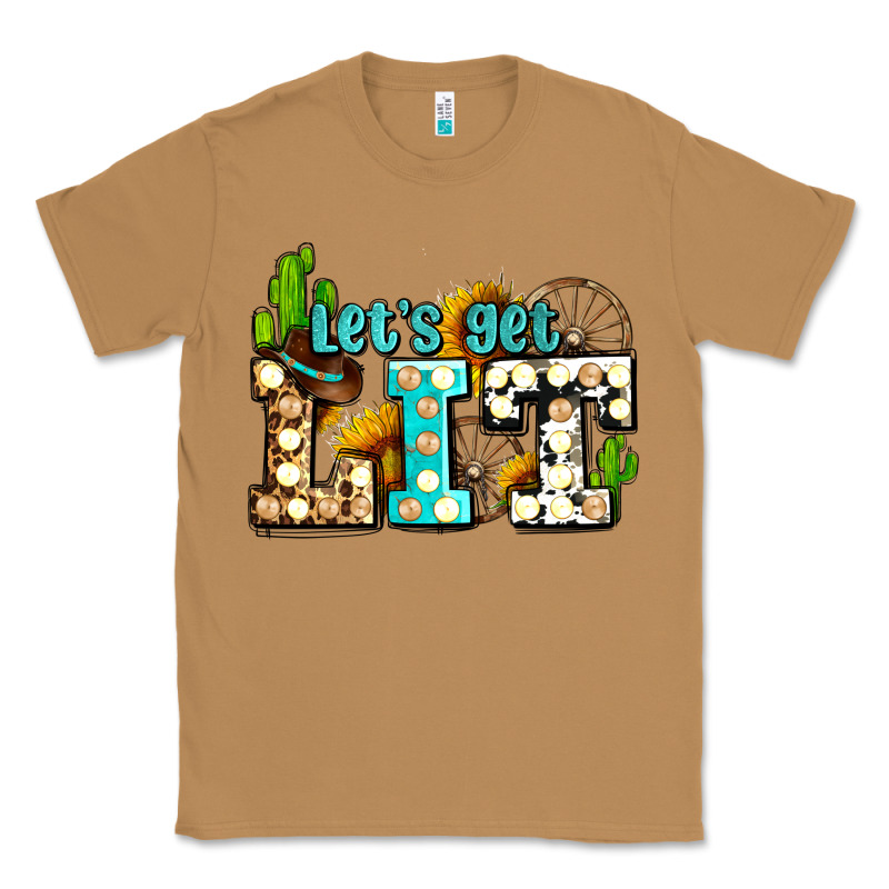 Western Lets Get Lit Ado Classic Tee by AdoDesignShop | Teevron
