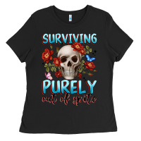 Black surviving purely out of spite Ladies Tee - JahusDesignShop