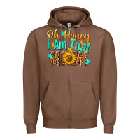 Chestnut oh honey i am that mimi nca Zipper Hoodie - NancyCooperArtShop