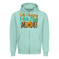Seafoam oh honey i am that mimi nca Zipper Hoodie - NancyCooperArtShop