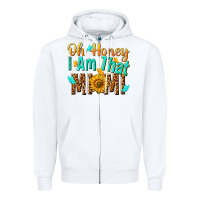 White oh honey i am that mimi nca Zipper Hoodie - NancyCooperArtShop