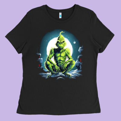 Grinch Ladies Tee Designed By Unal Design