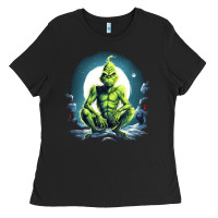 Black Grinch Ladies Tee - Unal Design