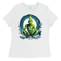 White Grinch Ladies Tee - Unal Design