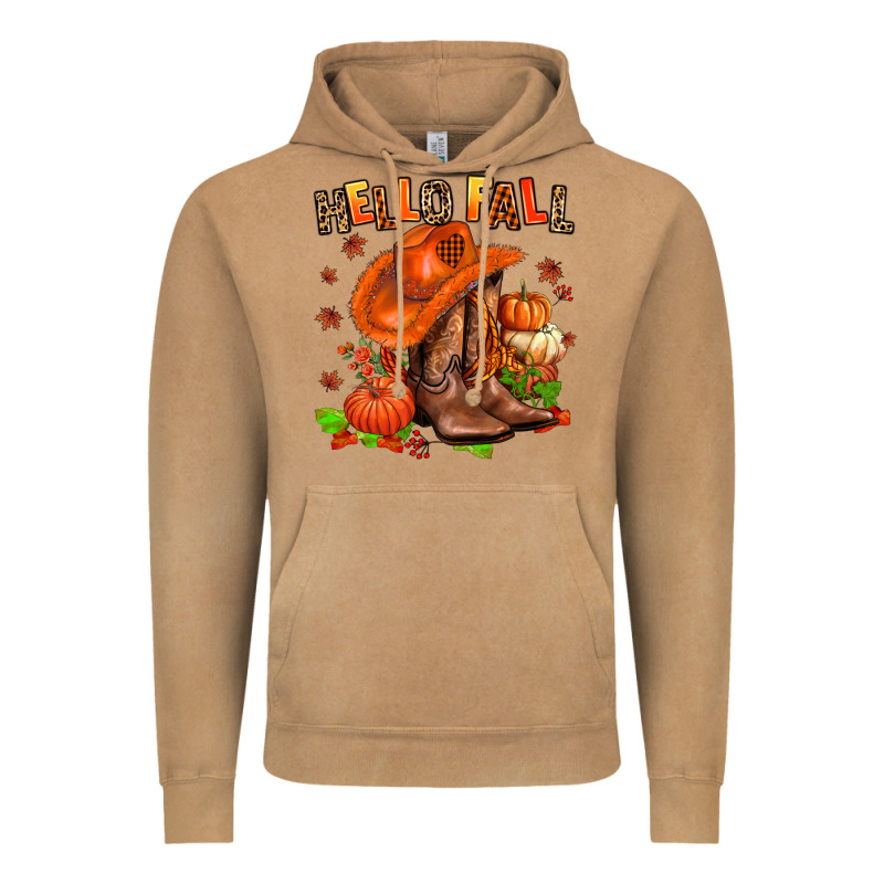 Hello Fall Pumpkins  Cowgirl  And Roses Vintage Hoodie by AdoDesignShop | Teevron