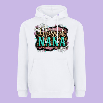 Blessed Nana Heavyweight Hoodie Designed By Lillyallendesigns