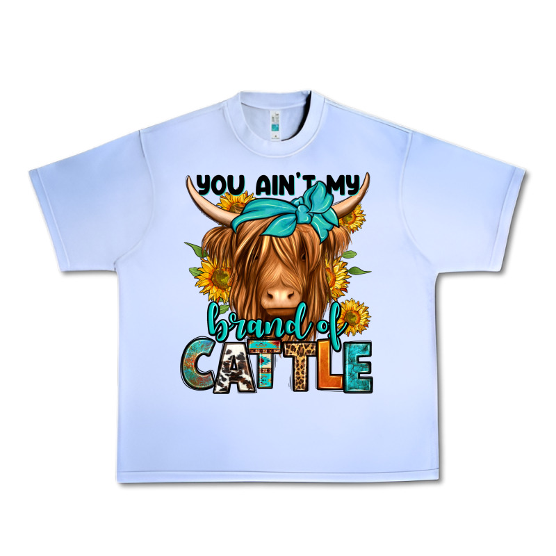 You Ain't My Brand Of Cattle Longhaired Cow Urban Heavy Tee by Jasminsmagicworld | Teevron