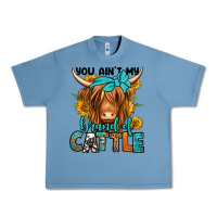 Pebble Blue you ain't my brand of cattle longhaired cow Urban Heavy Tee - Jasminsmagicworld
