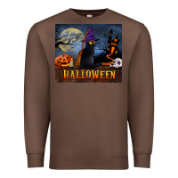Chestnut Black Cat Halloween Premium Sweatshirt - LillyAllenDesigns
