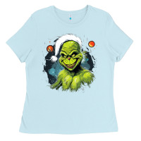 Baby Blue Grinch Ladies Tee - Unal Design