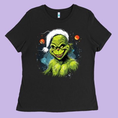 Grinch Ladies Tee Designed By Unal Design