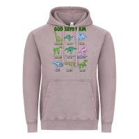 Vintage Zinc god says i am dinosaurs Vintage Hoodie - JahusDesignShop