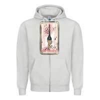 Dove Grey hair stylist Zipper Hoodie - MaliasSmallBusiness