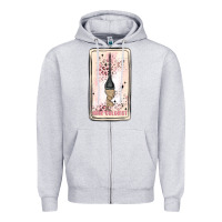 Heather Grey hair stylist Zipper Hoodie - MaliasSmallBusiness