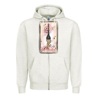 Oatmeal Heather hair stylist Zipper Hoodie - MaliasSmallBusiness
