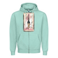 Seafoam hair stylist Zipper Hoodie - MaliasSmallBusiness
