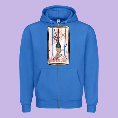 Hair Stylist Zipper Hoodie Designed By Maliassmallbusiness