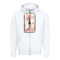 White hair stylist Zipper Hoodie - MaliasSmallBusiness