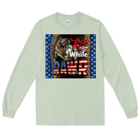 Matcha Red White Rawr Dinosaur T-Rex Long Sleeve Tee - LillyAllenDesigns